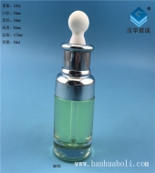 40ml電鍍銀色膠頭滴管玻璃精油瓶