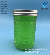 450ml鉆石蜂蜜玻璃瓶