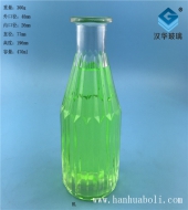 450ml出口豎條玻璃酒瓶