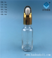 20ml花籃蓋透明滴管玻璃瓶