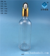 100ml花籃蓋透明玻璃滴管精油瓶