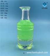 100ml精白料厚底鴨嘴玻璃小酒瓶