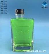 300ml長方形絲口玻璃酸奶瓶