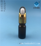 5ml花籃蓋茶色玻璃滴管精油瓶