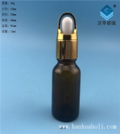 15ml花籃蓋茶色滴管玻璃瓶