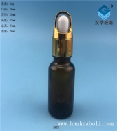 20ml花籃蓋茶色玻璃滴管精油瓶