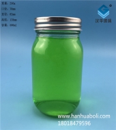 500ml方圓玻璃蜂蜜瓶