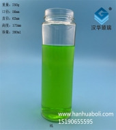 380ml直筒玻璃罐頭瓶