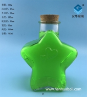 750ml五星許愿玻璃工藝瓶