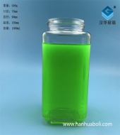 1000ml長方形蜂蜜玻璃密封罐