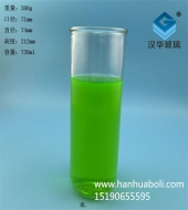 720ml直筒玻璃出口蠟燭杯