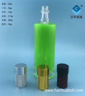 500ml晶白料圓形玻璃酒瓶