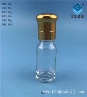 10ml電鍍大頭蓋透明玻璃精油分裝瓶