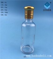 50ml電鍍大頭蓋透明玻璃精油分裝瓶