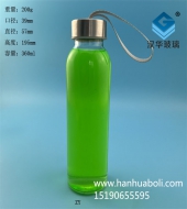 360ml手提玻璃便攜式果汁飲料瓶