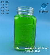 200ml出口長方形玻璃密封瓶