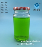 480ml長方形玻璃麻辣醬瓶批發(fā)價格