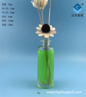 180ml斜紋圓柱形玻璃香薰分裝瓶