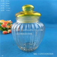 340ml出口豎條密封玻璃罐