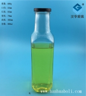 900ml出口方形玻璃飲料瓶