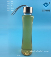 250ml便攜式收腰玻璃手提果汁杯